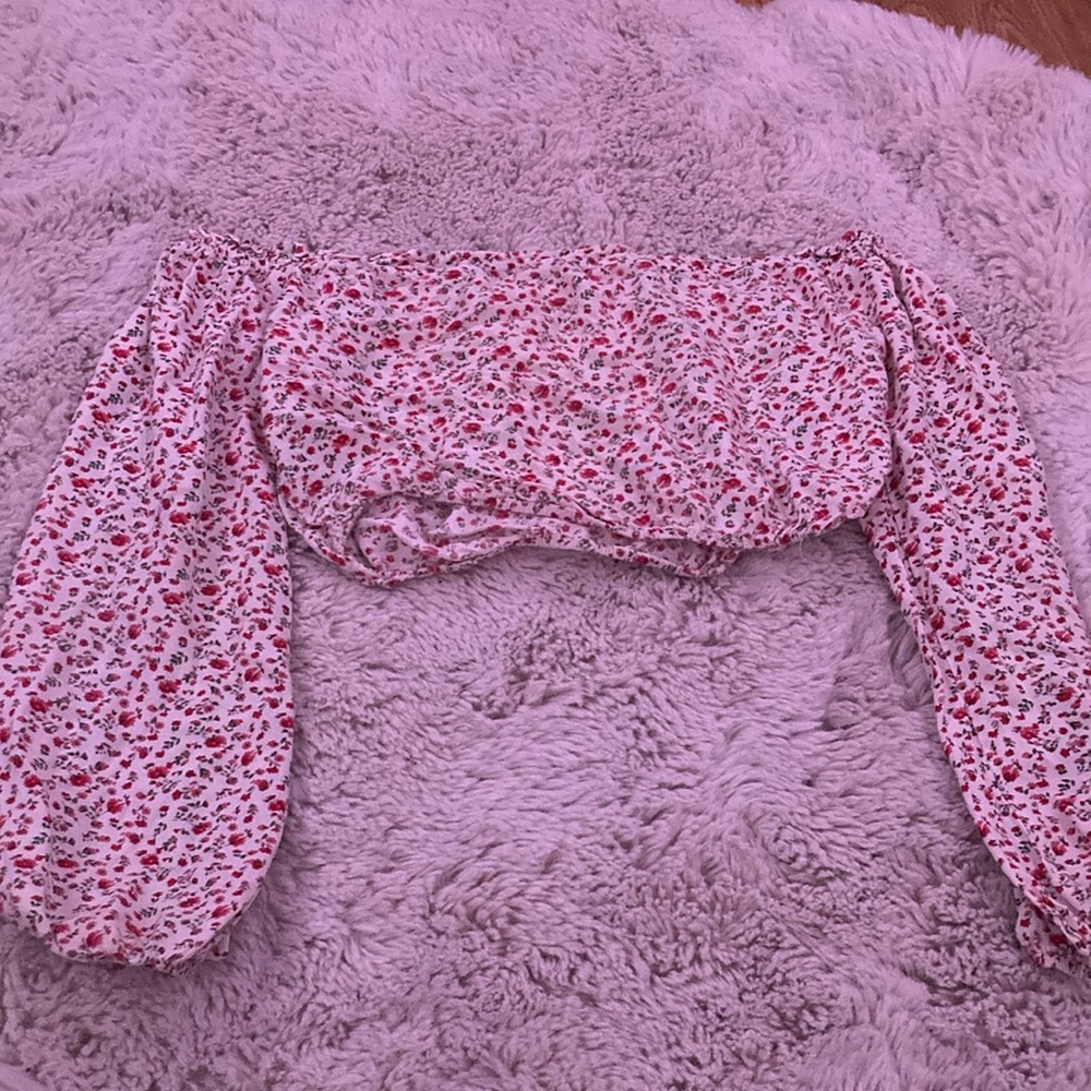Floral Off-Shoulder Women's Top